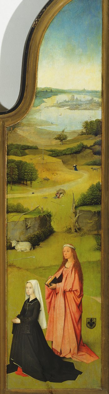 A Adoração dos Magos, detalhe do painel do lado direito, 1510 óleo no detalhe do painel de 3427 de Hieronymus Bosch