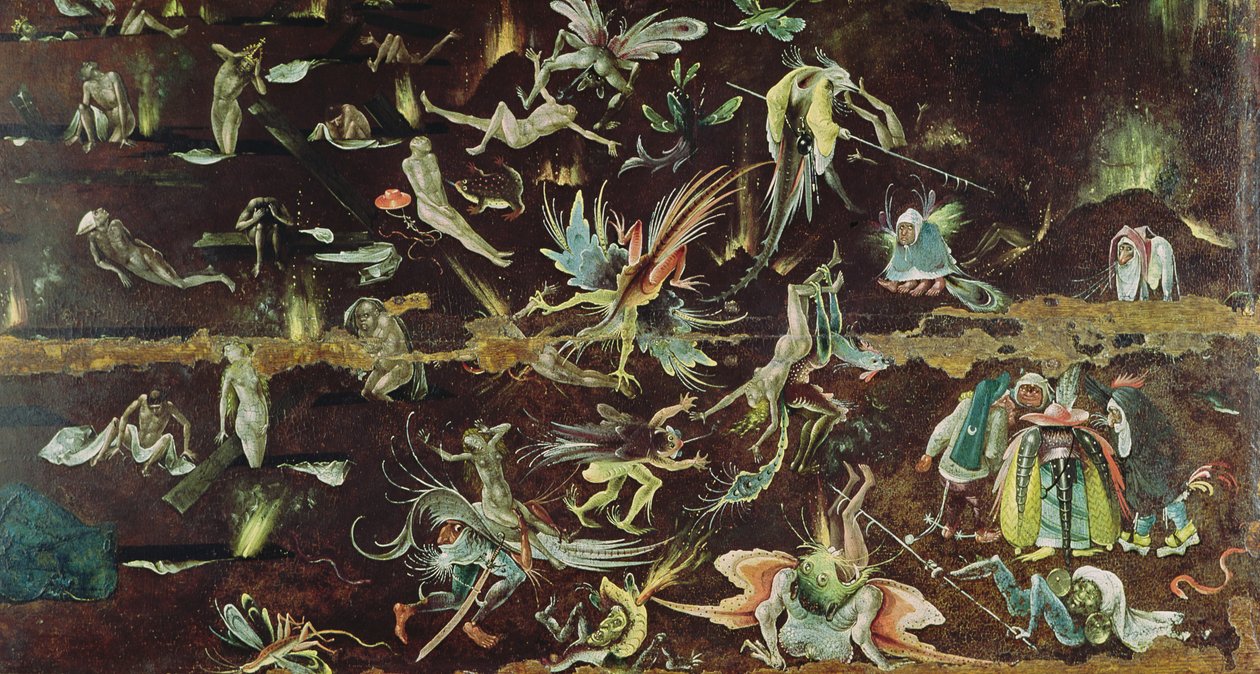 O último julgamento, c.1504 (detalhe) de Hieronymus Bosch