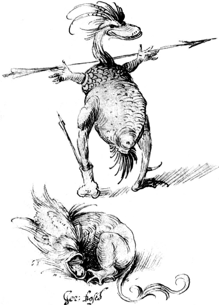 Dois monstros de Hieronymus Bosch