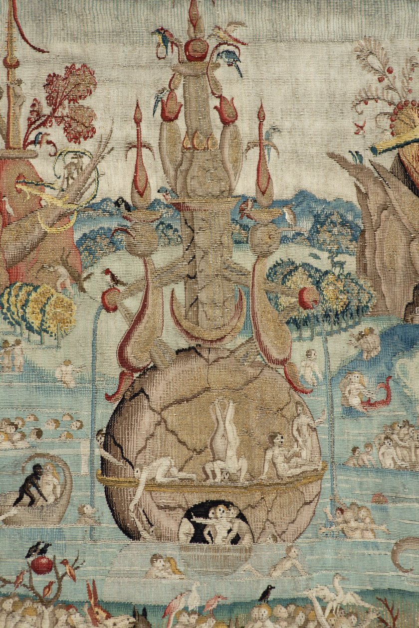 The Garden of Earthly Delights. ca. 1560 (tapeçaria) de Hieronymus (after) Bosch