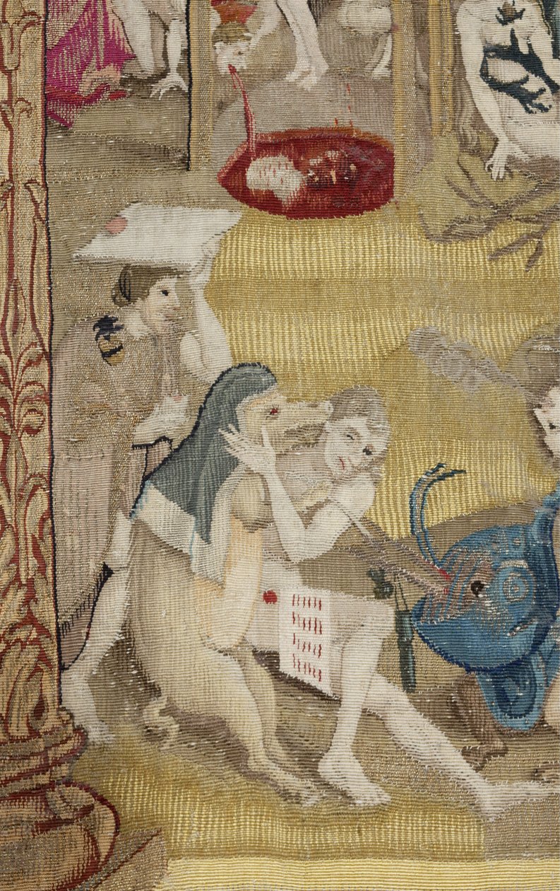 The Garden of Earthly Delights. ca. 1560 (tapeçaria) de Hieronymus (after) Bosch