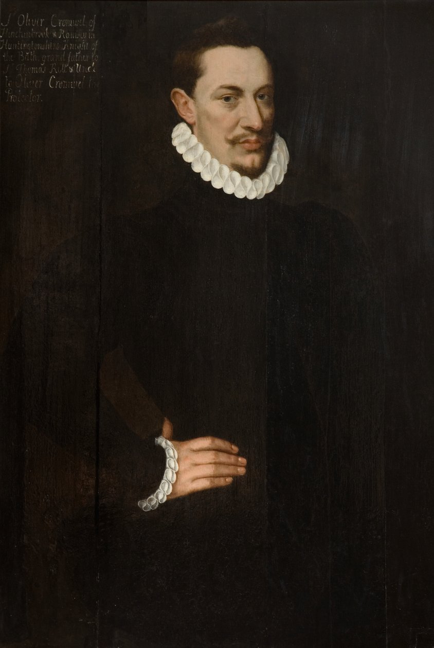 Sir Oliver Cromwell, c.1580 (óleo sobre painel) de Hieronymus (circle of) Custodis
