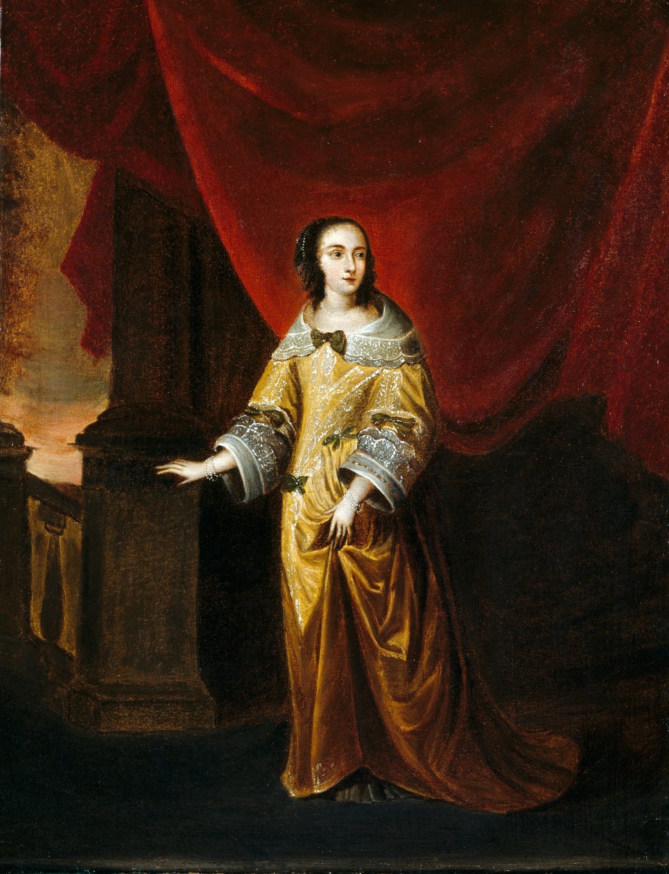Retrato de uma Senhora (óleo sobre tela) de Hieronymus (circle of) Janssens