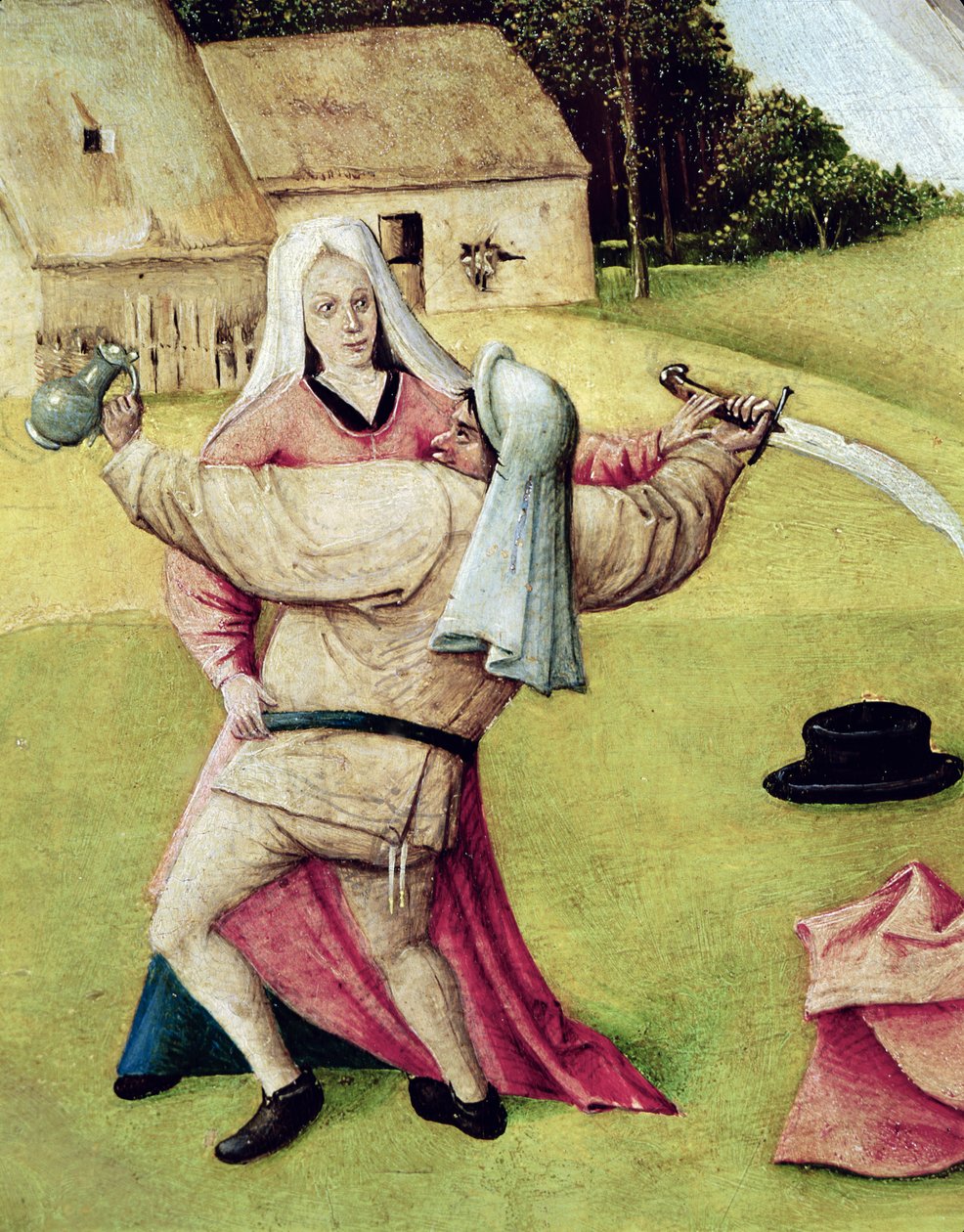 Raiva, detalhe de &39;A Mesa dos Sete Pecados Mortais e as Quatro Últimas Coisas&39;, c.1480 de Hieronymus Bosch