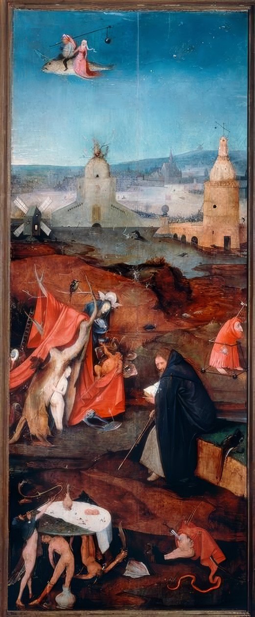 Santo Antônio em contemplação de Hieronymus Bosch