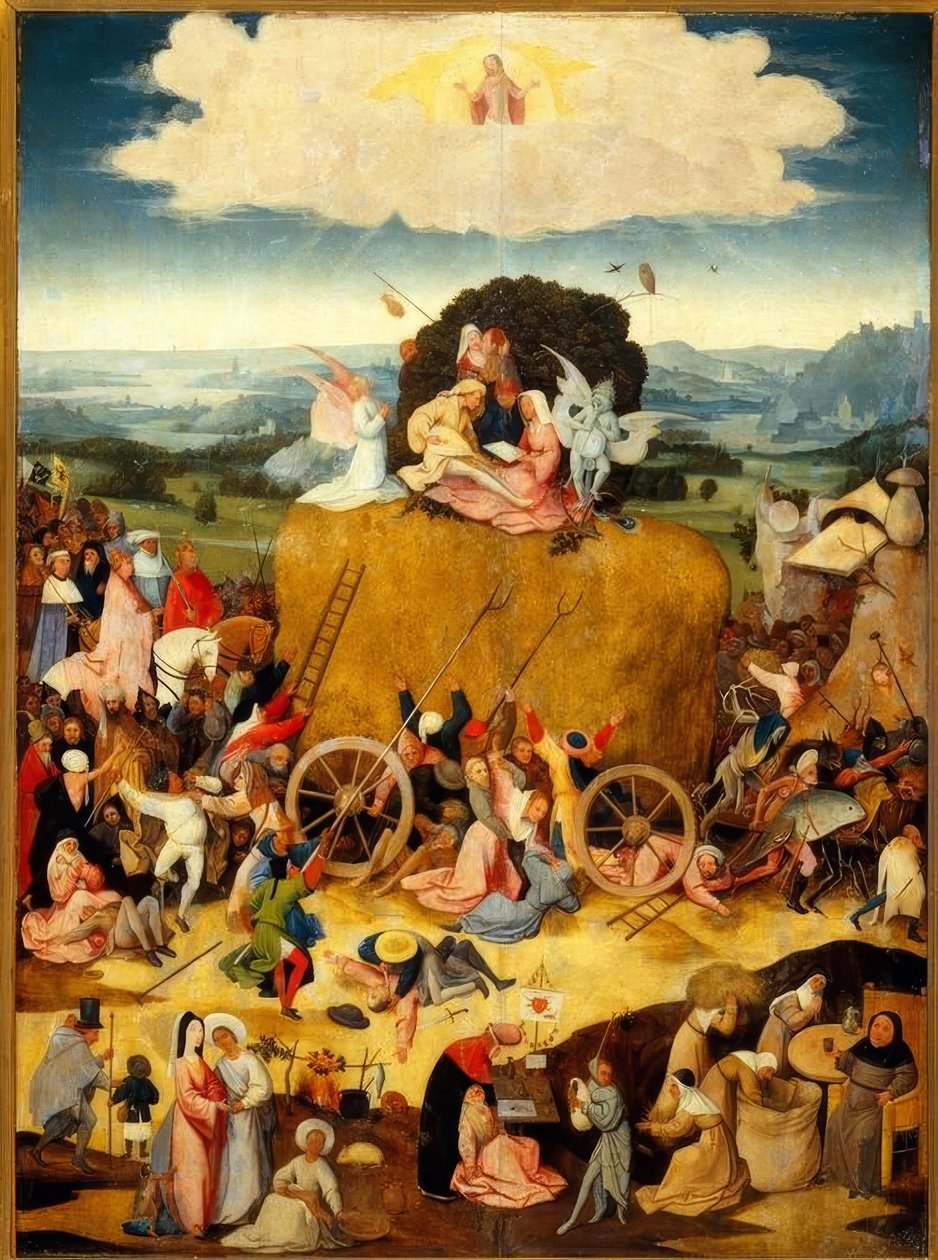 A procissão triunfal do haywaggon de Hieronymus Bosch