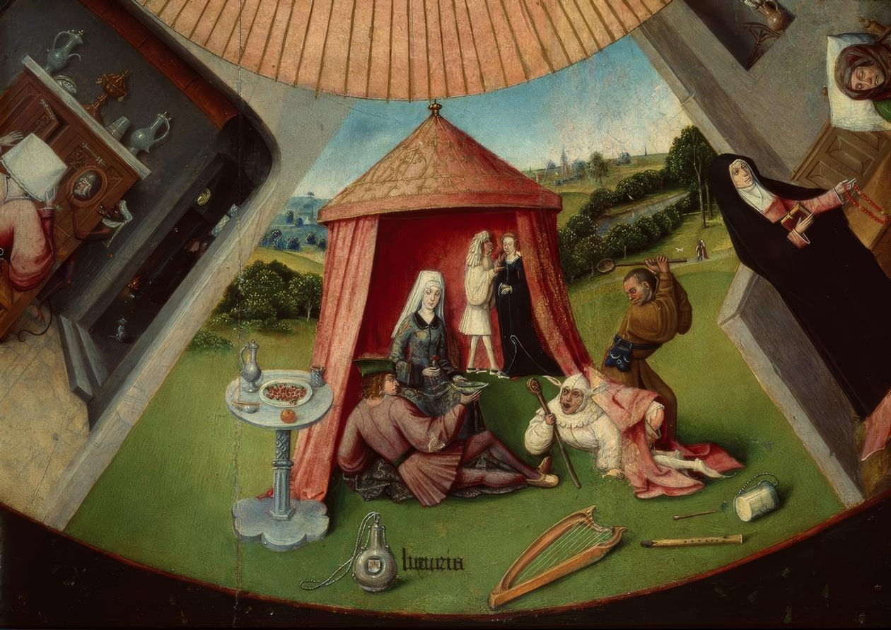 Os sete pecados principais e as quatro últimas coisas de Hieronymus Bosch
