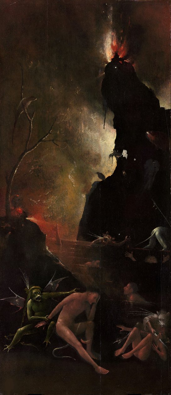 Quatro Visões do Além, ca. 1490-1510. de Hieronymus Bosch
