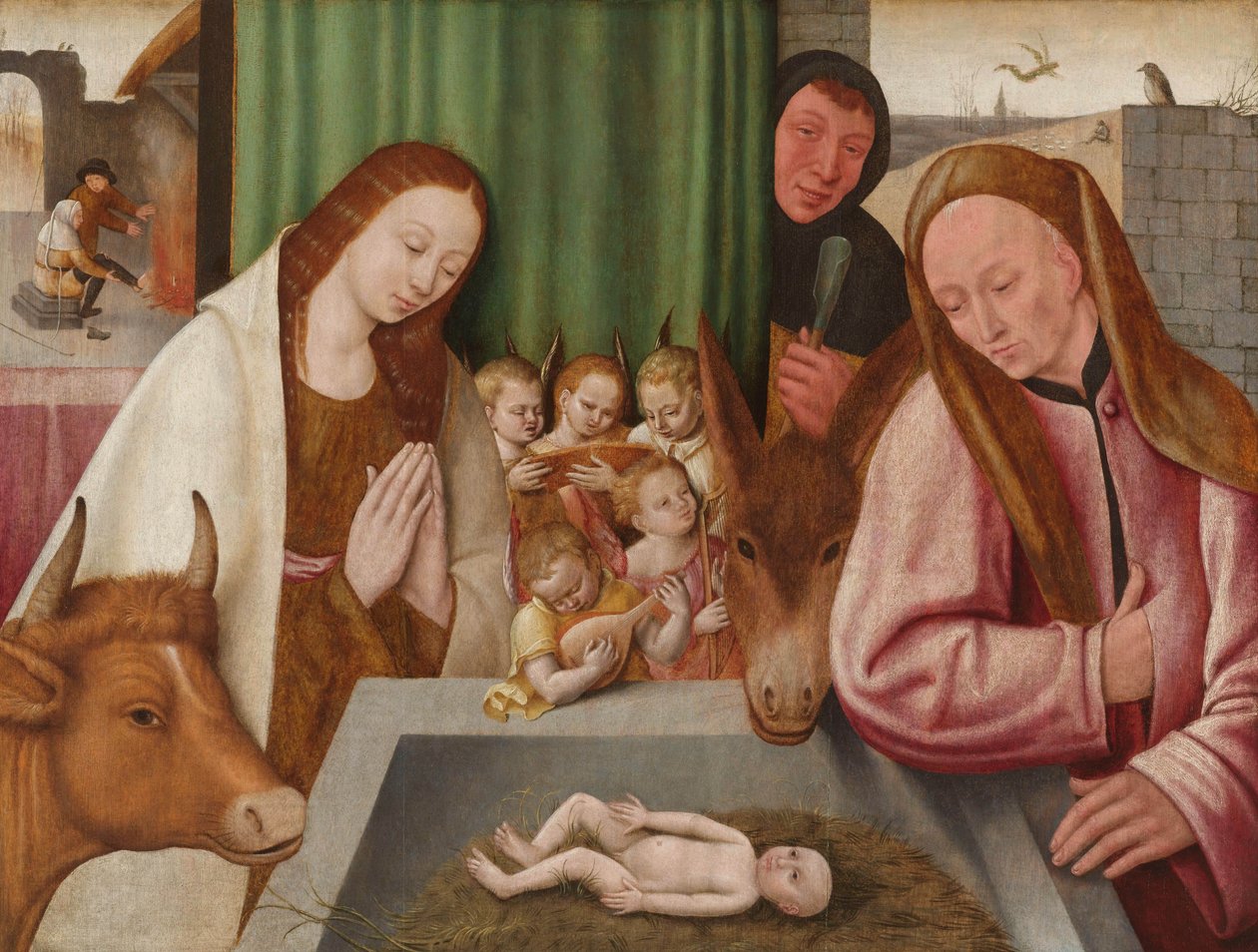 Natividade, c.1550-1600 de Hieronymus Bosch