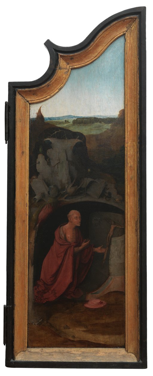 Painel direito do Tríptico de Job, c.1500-24 (óleo sobre painel) de Hieronymus Bosch