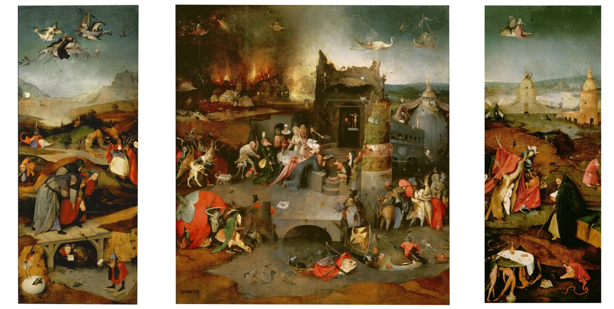 Tentação de Santo Antônio, c.1501 de Hieronymus Bosch