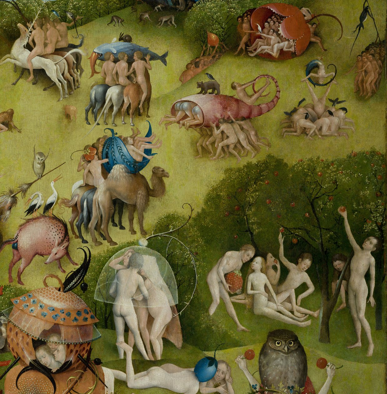 O Jardim das Delícias Terrenas, 1490-1500 de Hieronymus Bosch