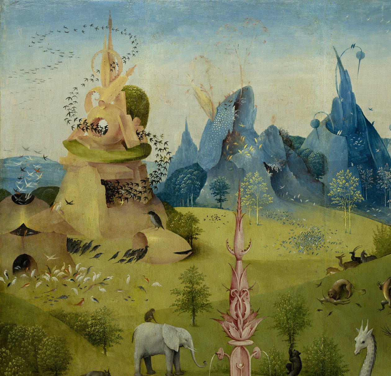 O Jardim das Delícias Terrenas, 1490-1500 de Hieronymus Bosch