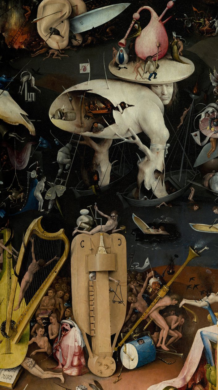 O Jardim das Delícias Terrenas, 1490-1500 de Hieronymus Bosch