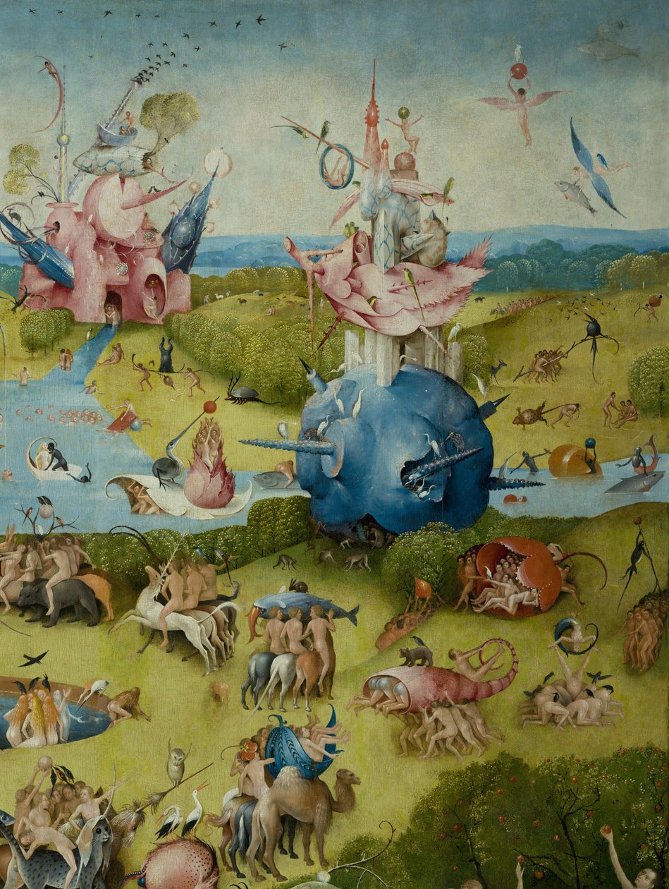 O Jardim das Delícias Terrenas, 1490-1500 de Hieronymus Bosch