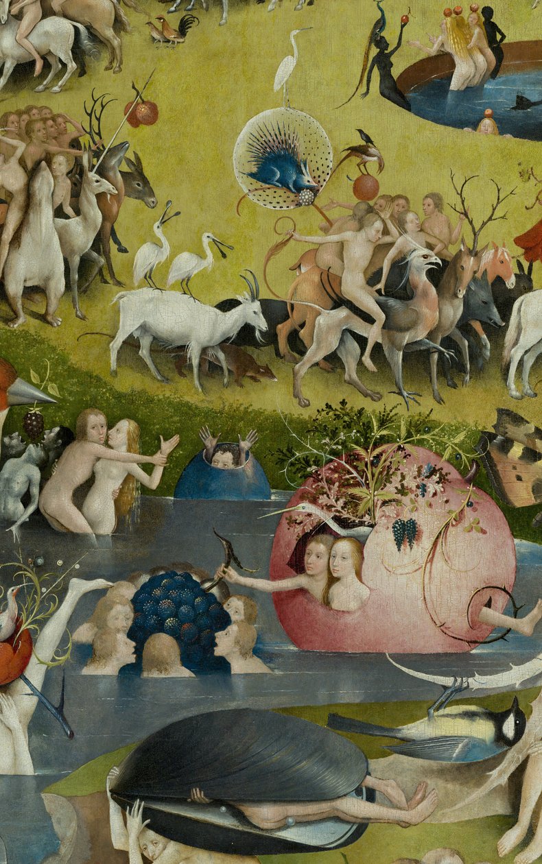 O Jardim das Delícias Terrenas, 1490-1500 de Hieronymus Bosch