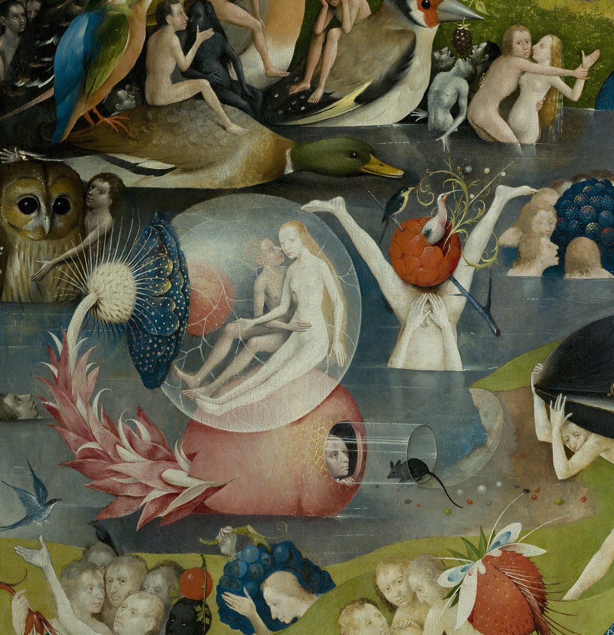 O Jardim das Delícias Terrenas, 1490-1500 de Hieronymus Bosch