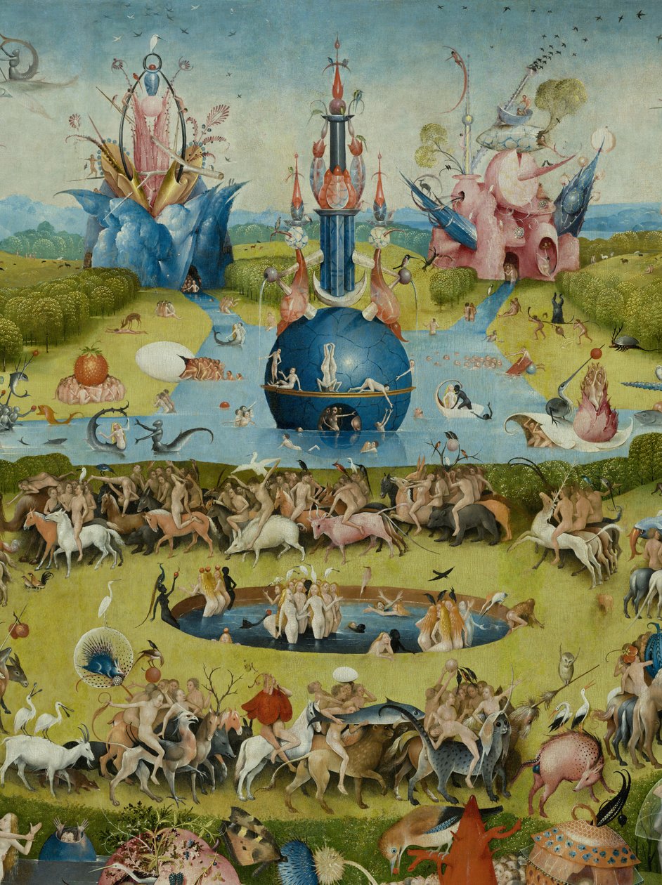 O Jardim das Delícias Terrenas, 1490-1500 de Hieronymus Bosch