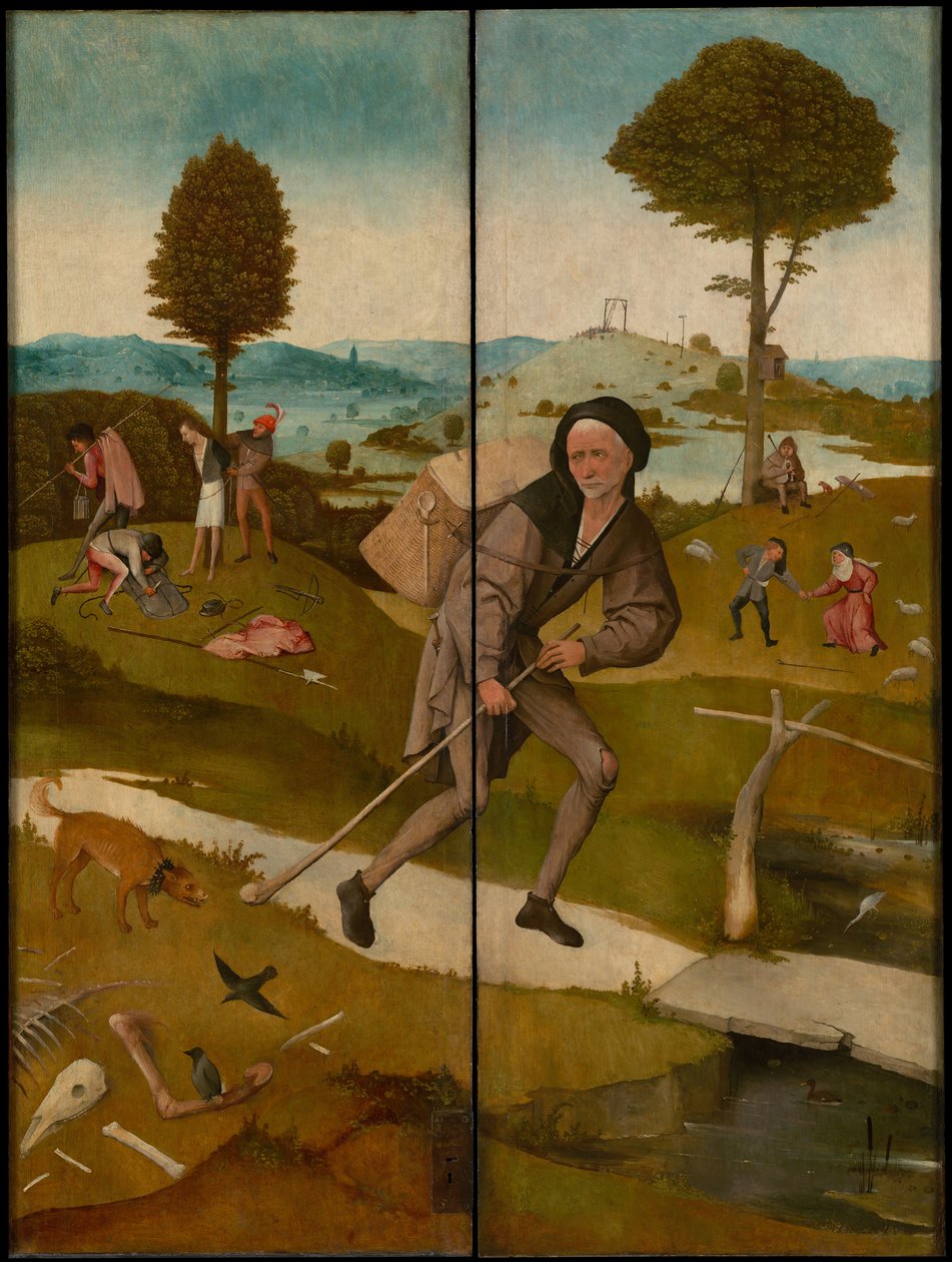 Tríptico de Haywain, ca. 1516 (exterior) de Hieronymus Bosch