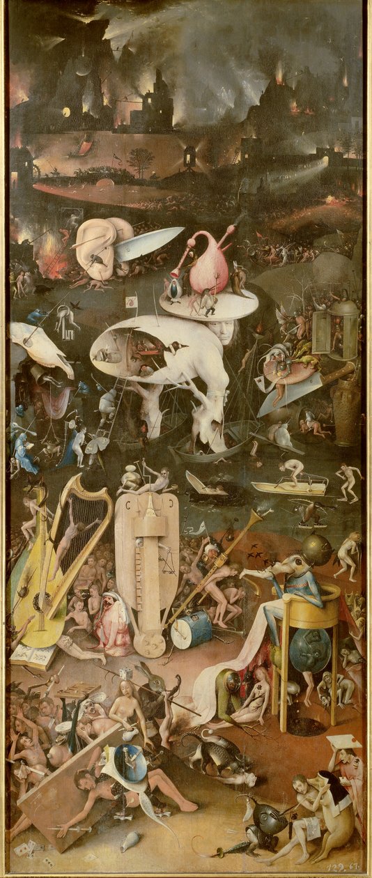 O Inferno (painel direito de O Jardim das Delícias Terrenas) de Hieronymus Bosch