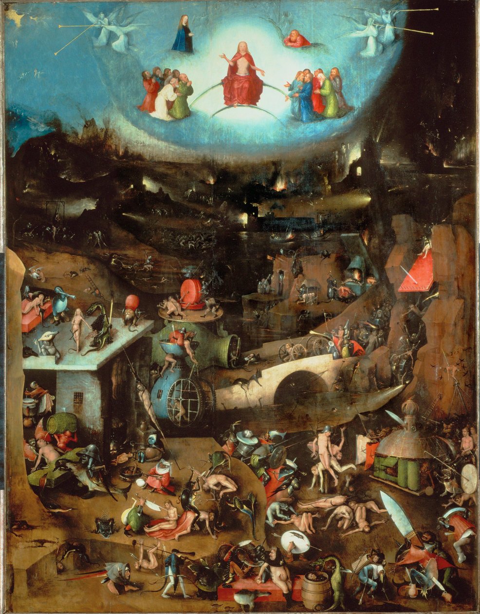O Juízo Final, painel central (óleo sobre madeira de carvalho) de Hieronymus Bosch