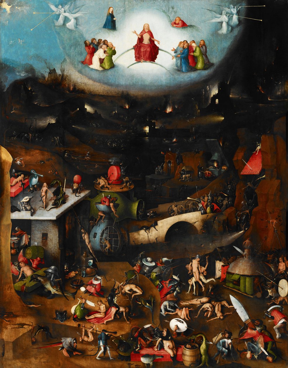 O Juízo Final (painel central), ca. 1482-1515 de Hieronymus Bosch