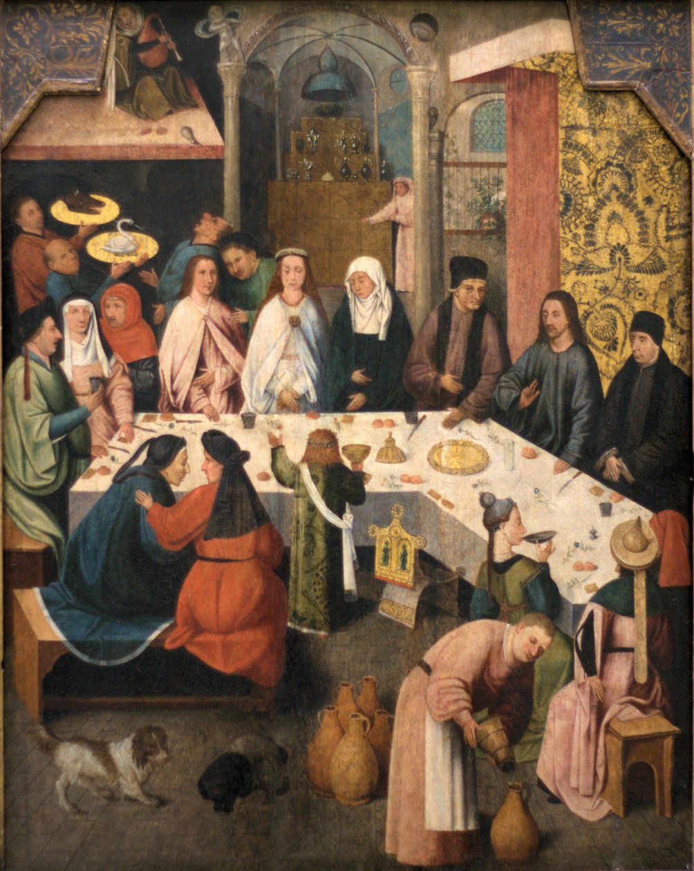 Festa do casamento em Cana, ca 1550-1565 de Hieronymus Bosch