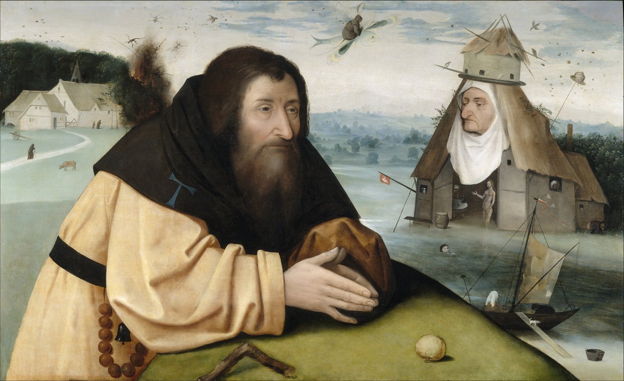 A tentação de Santo Antônio, entre 1500 e 1510 de Hieronymus Bosch