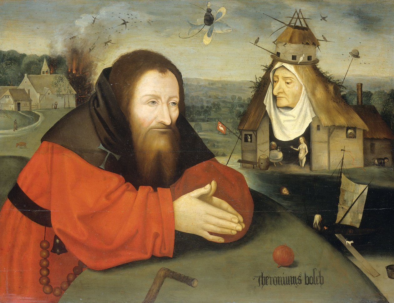 A tentação de Santo Antônio, c. 1550-1600 de Hieronymus Bosch