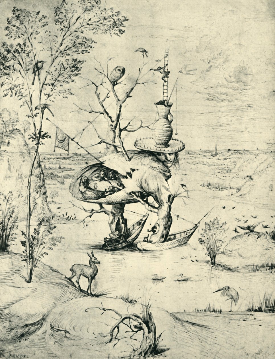 O Homem-Árvore, c1505, 1943. de Hieronymus Bosch
