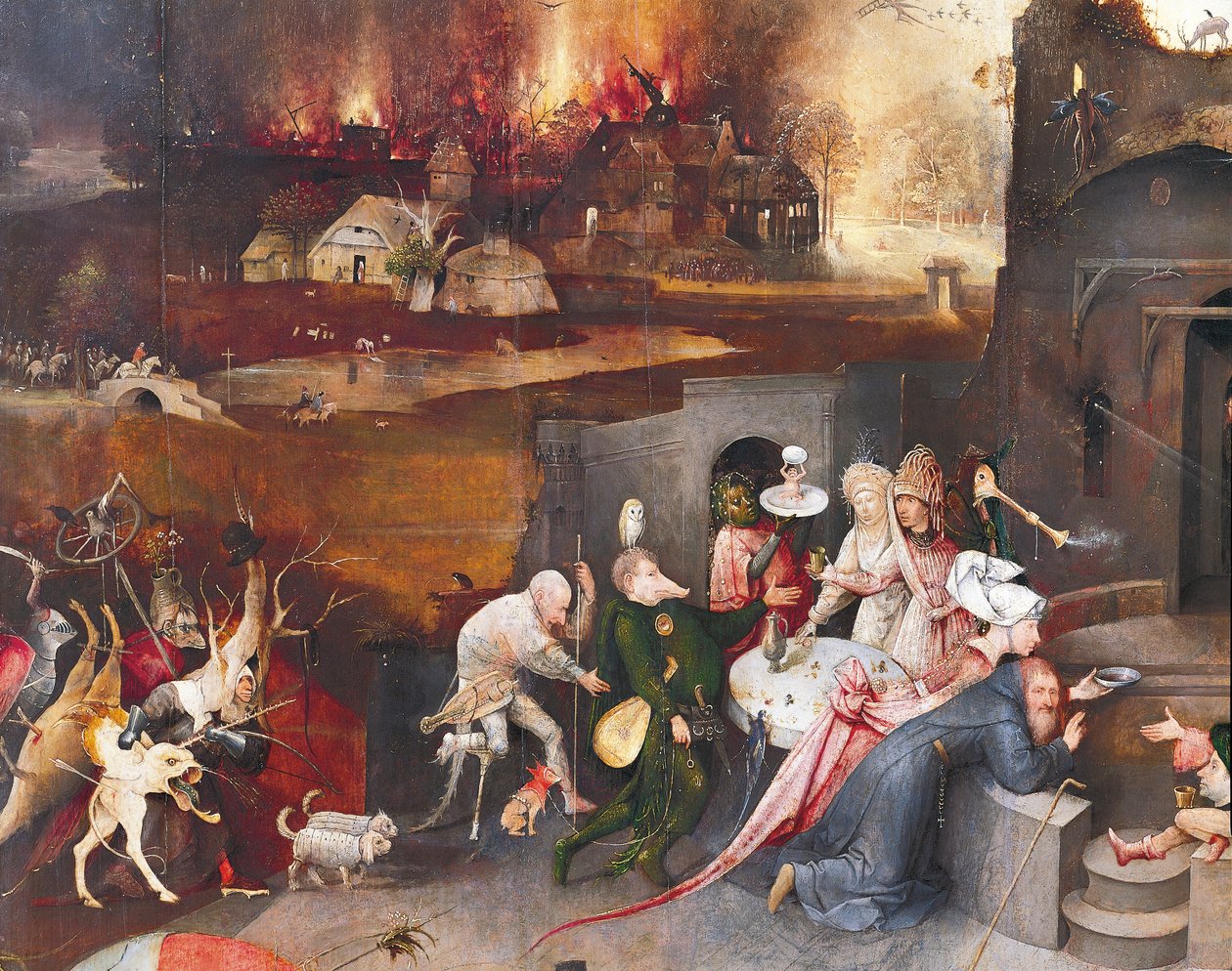 Tríptico da Tentação de Santo António (painel central) de Hieronymus Bosch