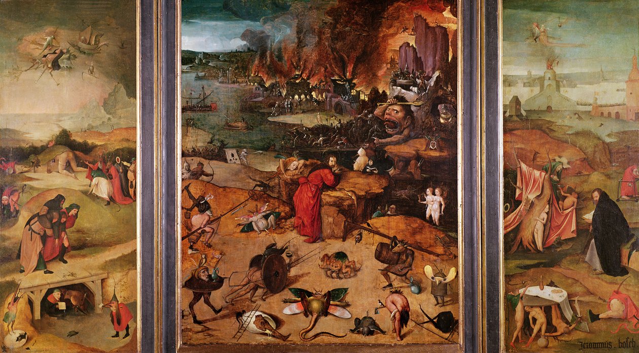 Tríptico da Tentação de Santo Antônio de Hieronymus Bosch