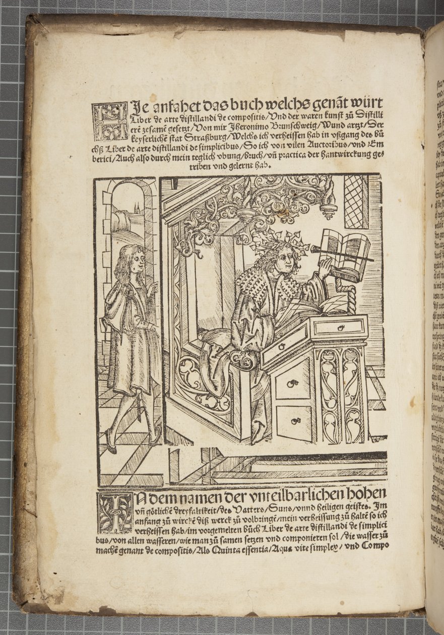 O livro sobre destilar de Hieronymus Brunschwig