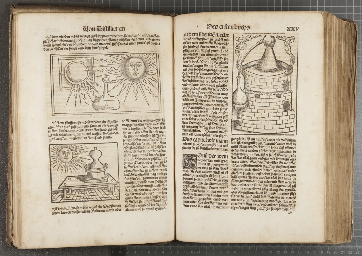 O livro sobre destilar de Hieronymus Brunschwig