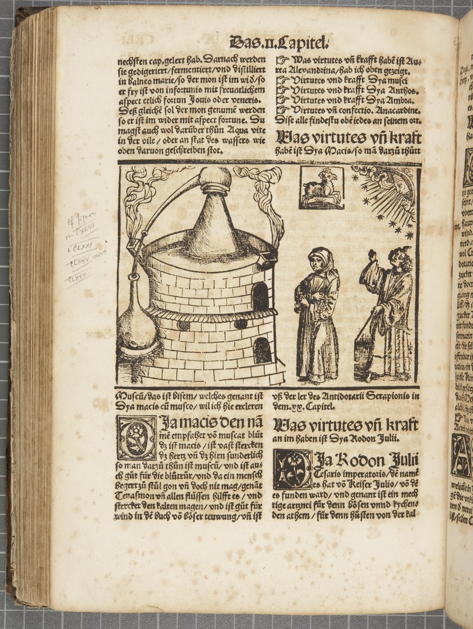 O livro sobre destilar de Hieronymus Brunschwig