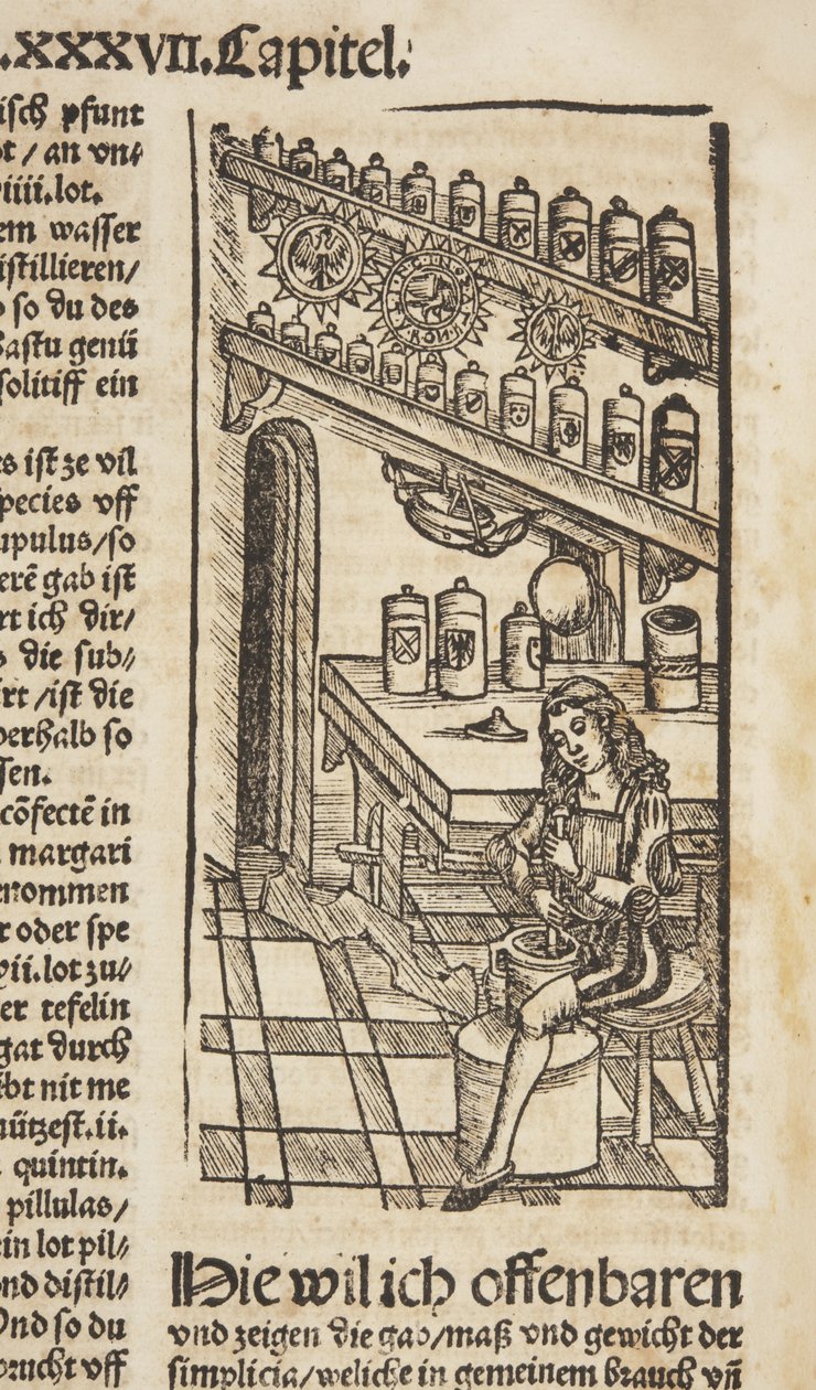 O livro sobre destilar de Hieronymus Brunschwig