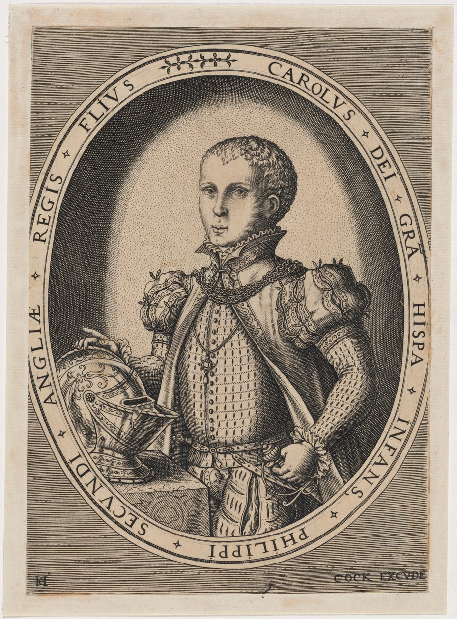 Dão Carlos, Príncipe das Astúrias de Hieronymus Cock