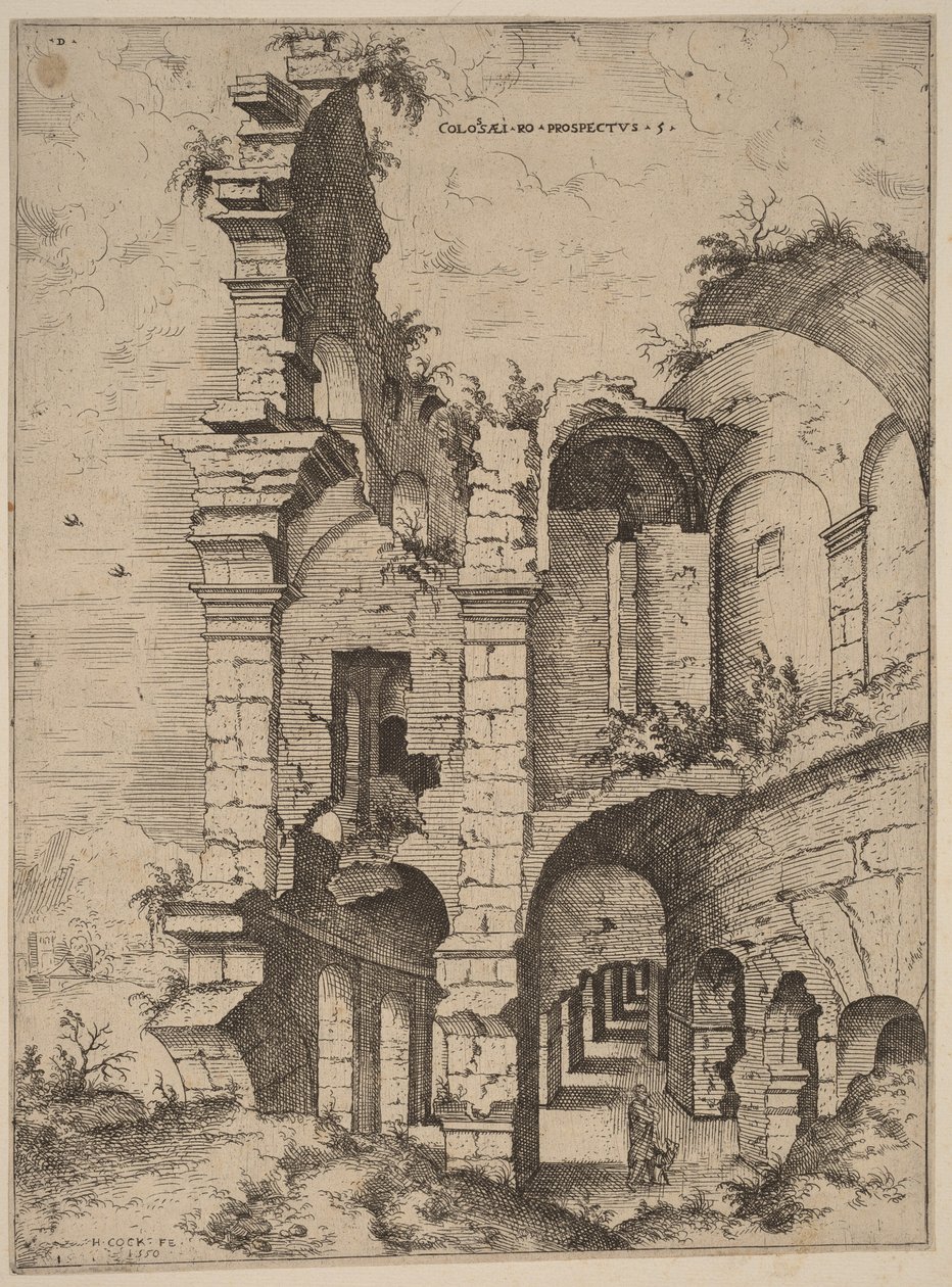 Quinta vista do Coliseu de Hieronymus Cock