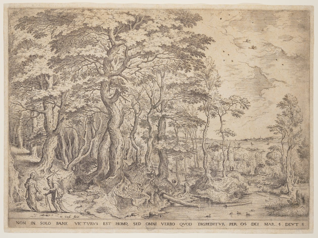 Paisagem com Cristo de Hieronymus Cock