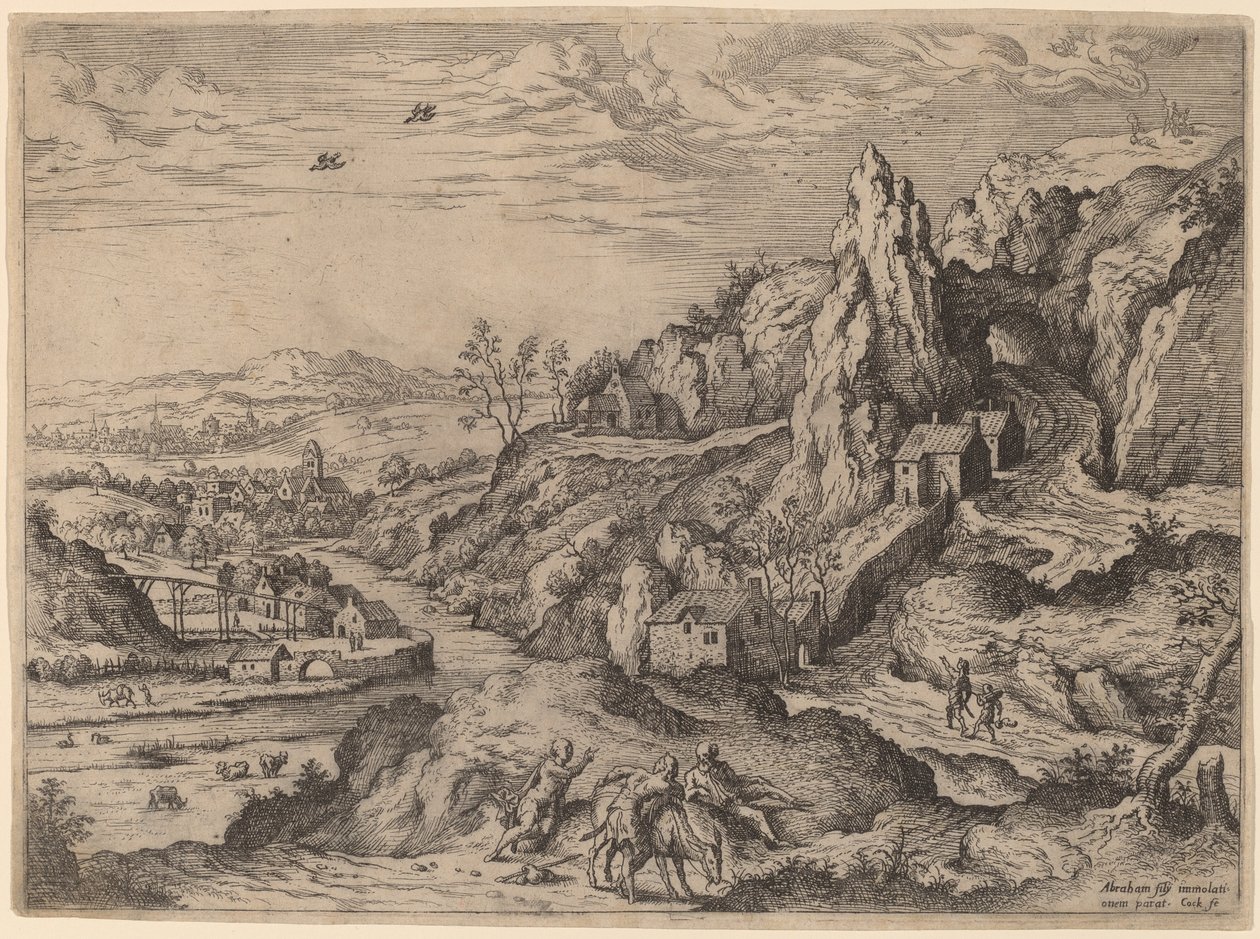 Sacrifício de Abraão de Hieronymus Cock
