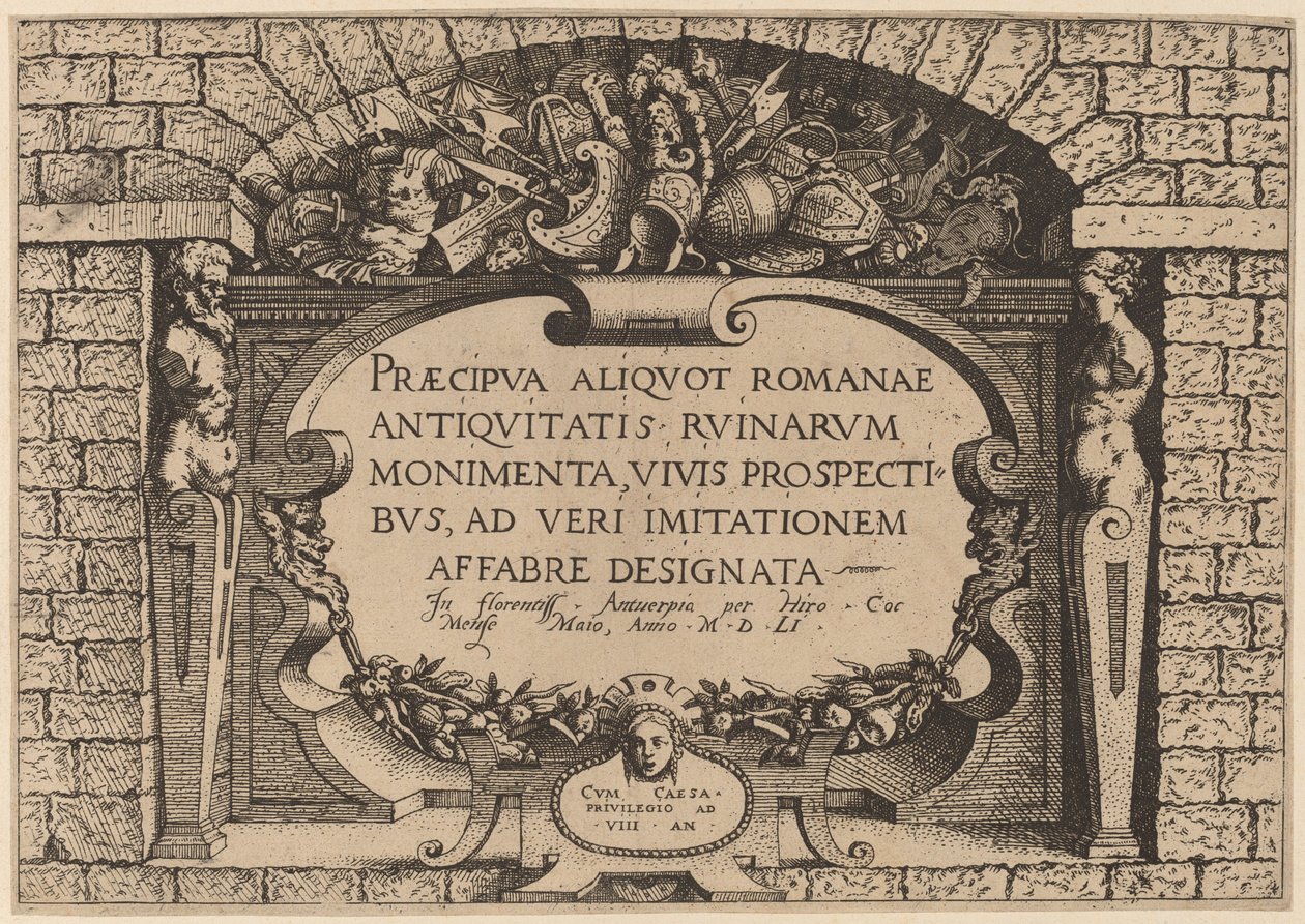 Folha de rosto de Hieronymus Cock