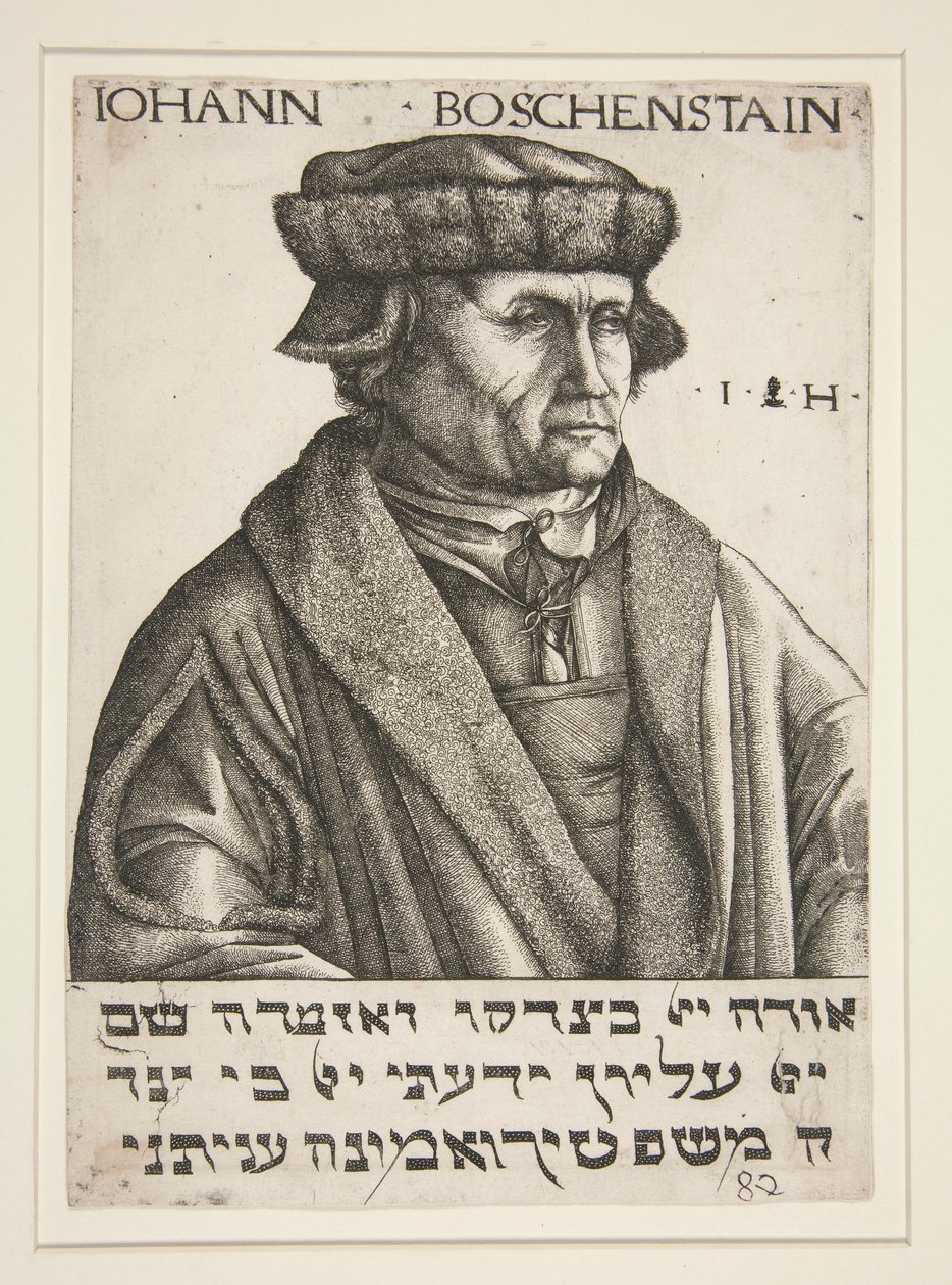 Retrato de Johann B?schenstein de Hieronymus Hopfer
