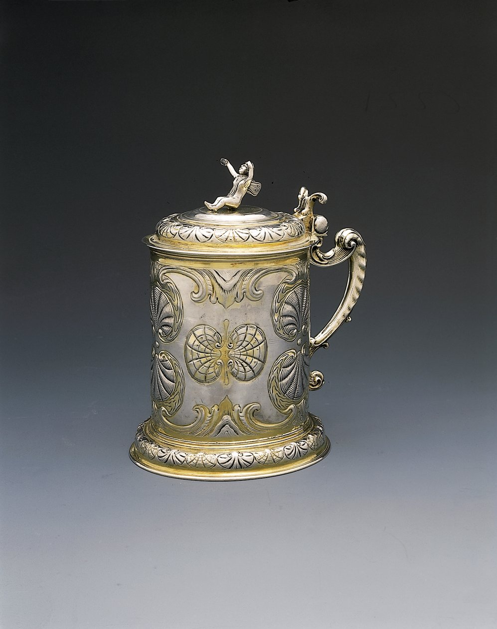 Tankard, Danzig, c.1700 (pacote prata dourada) de Hieronymus II Holl