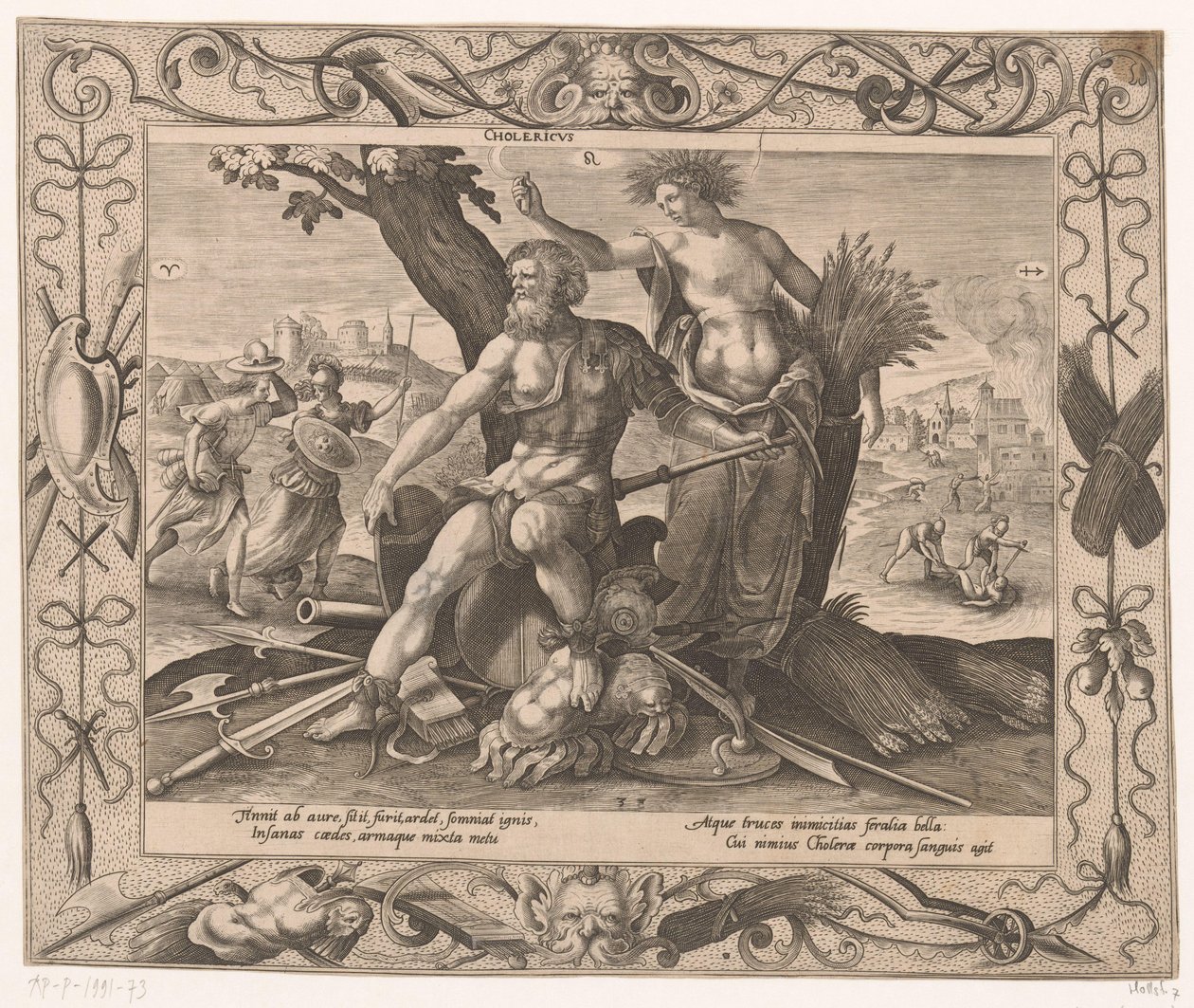 Cholerisch
Vier temperamenten (título da série) de Hieronymus Lederer