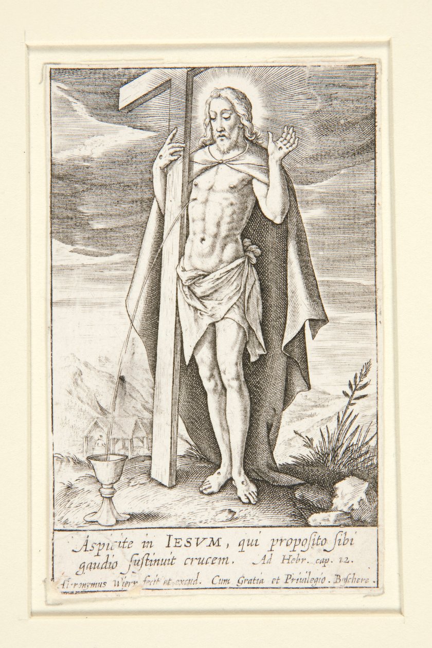 Cristo como Salvador de Hieronymus Wierix
