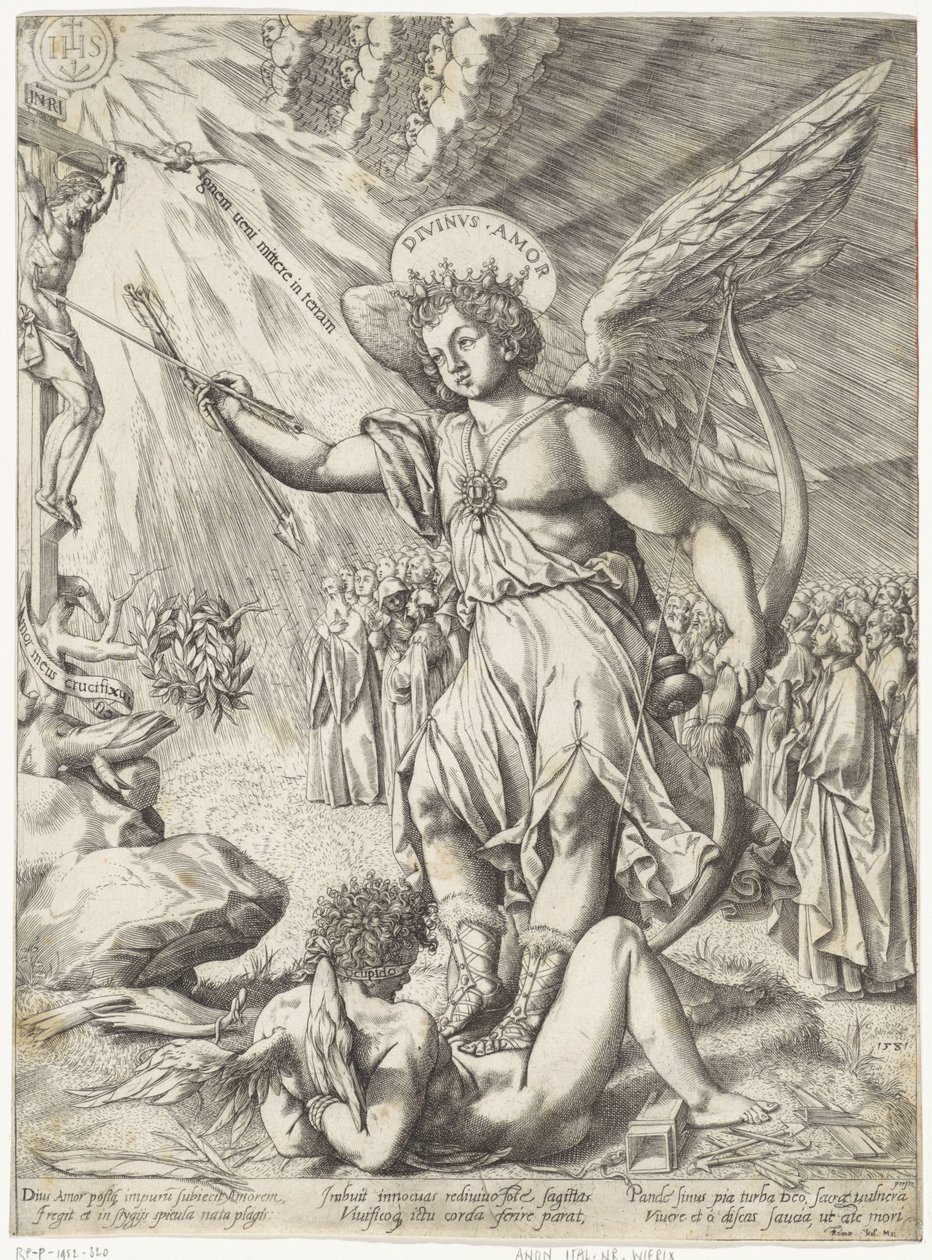 O amor celestial Amor de Divinv (título no objeto) de Hieronymus Wierix