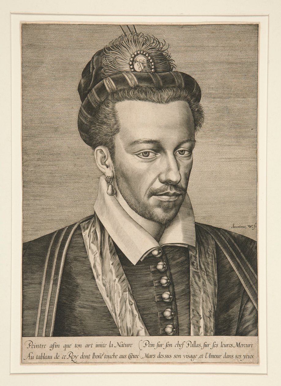 Retrato de Henrique III de Hieronymus Wierix