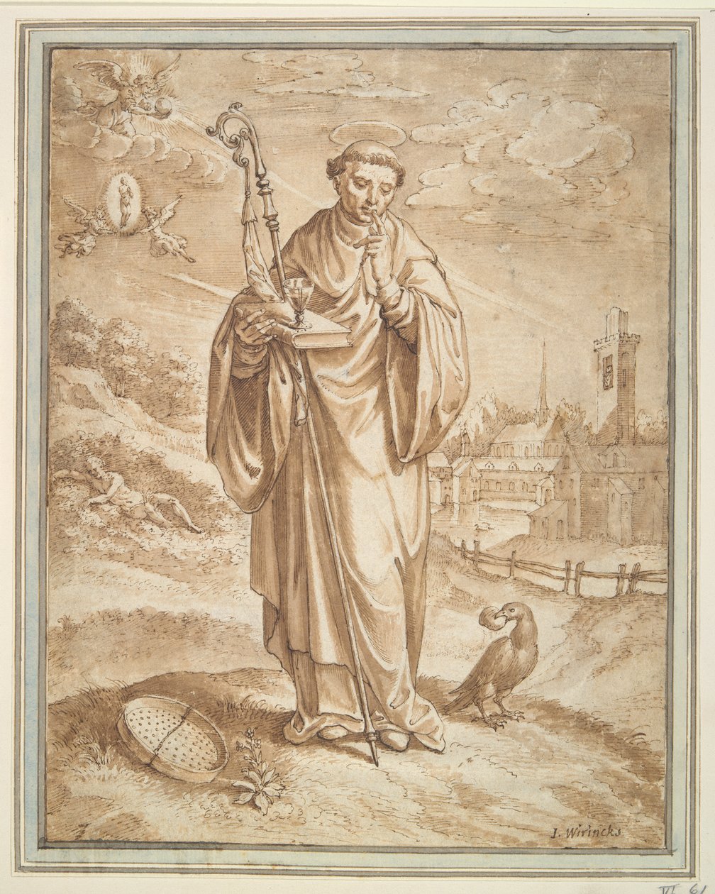 São Benedito de Hieronymus Wierix