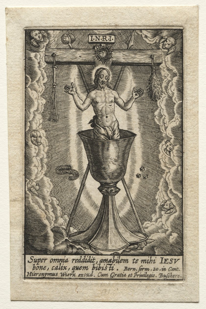 Mas acima de tudo deu para trás, o amável .... de Hieronymus or Jerome Wierix