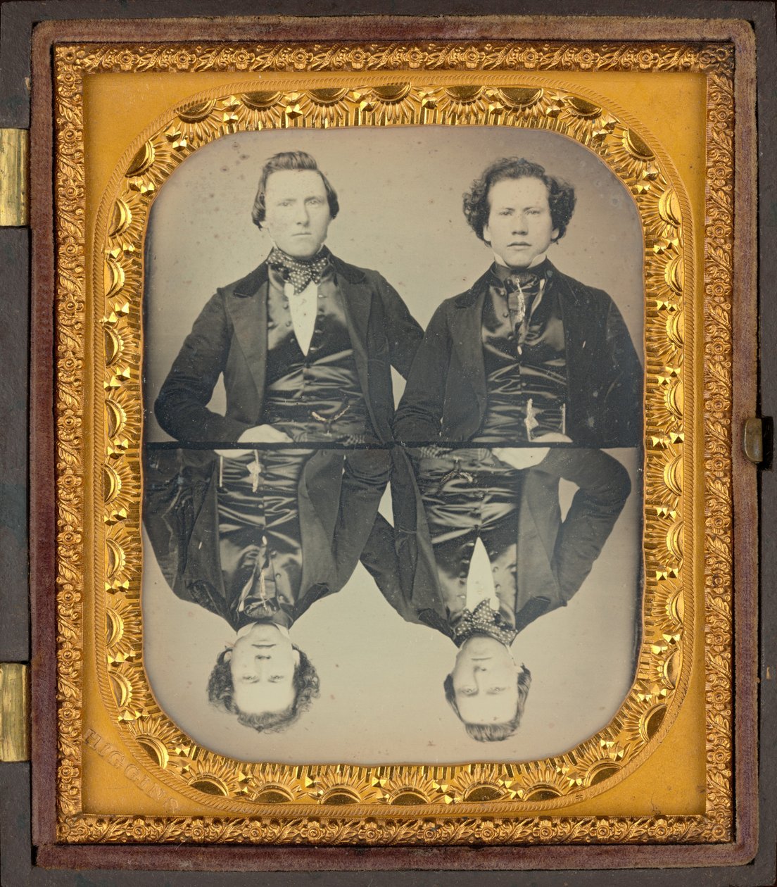 Retrato de dois homens,c. 1850 (foto) de Higgins